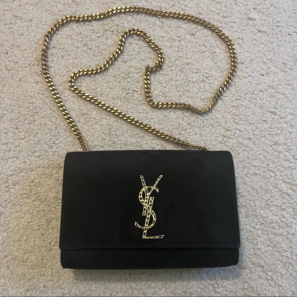 Saint Laurent Kate Small Crossbody YSL Monogram Kate Small Suede Chain Crossbody - Picture 2 of 14